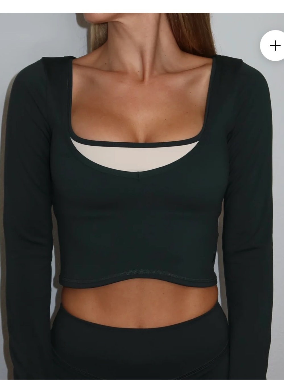 Liaison the Label AURA LONG SLEEVE - PINE (ACTIVE MATERIAL) Size Medium